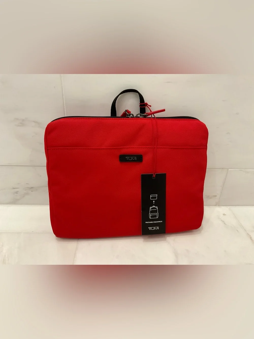 NEW TUMI Voyageur JUST IN CASE Packable 17.0” Backpack - TUMI RED